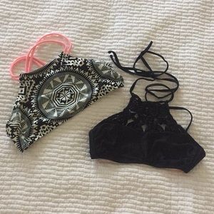 target xhilaration high neck bathing suit bundle